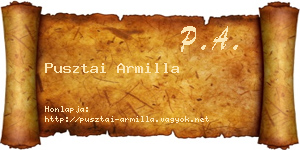 Pusztai Armilla névjegykártya
